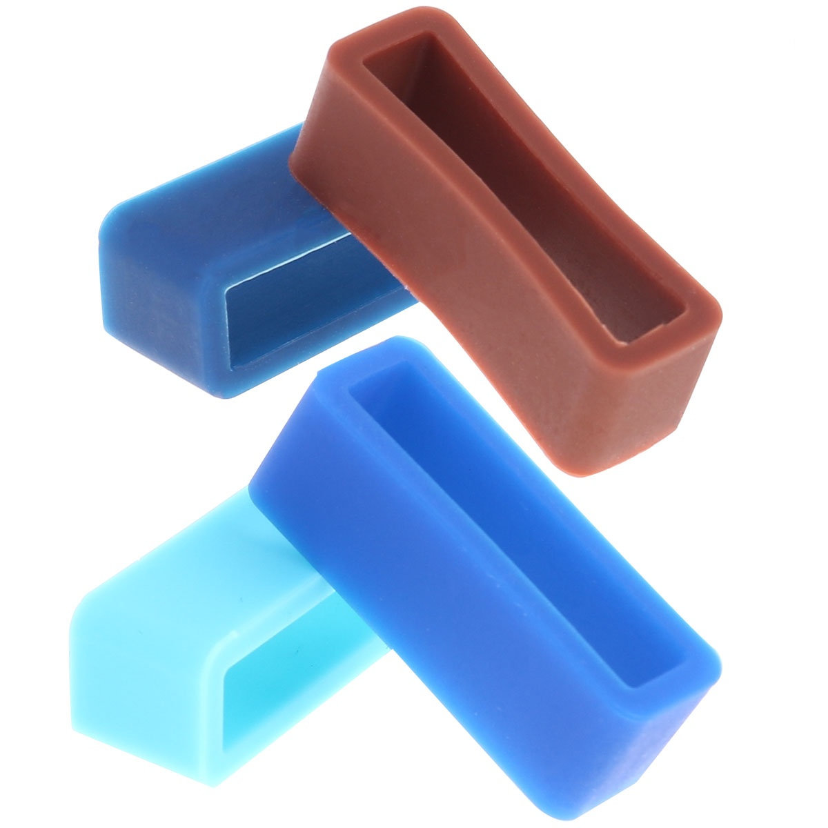 Men Accessories Ring - 8Pcs Silicone Watchband Ring Movable Loops