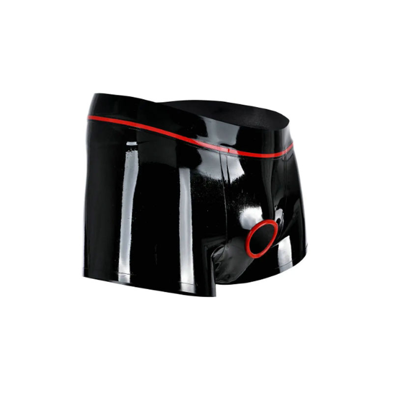Men Accessories Look - Handmade Latex Sexy Men Underwear Open