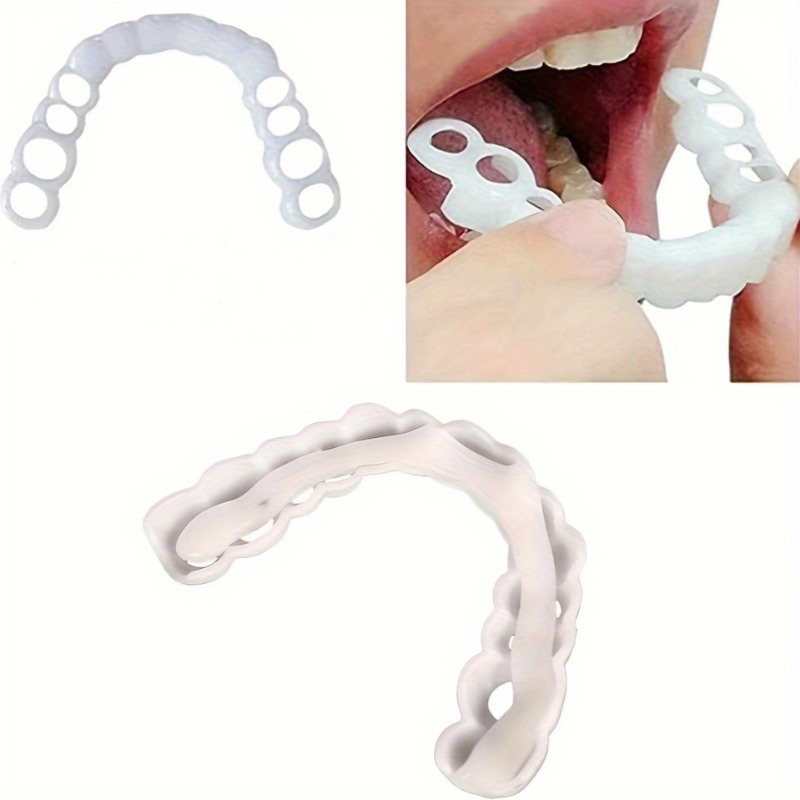 Men Accessories Look - Adult Silicone Cosmetic Denture Veneers Natural