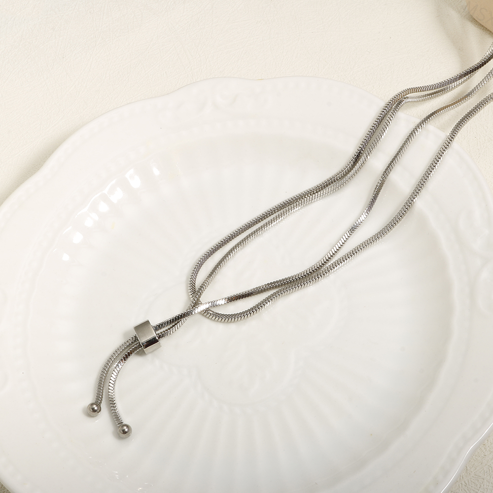 Men'S Minimalist Accessories - Stainless Steel Hiphop Fashion Jewelry Pull-out