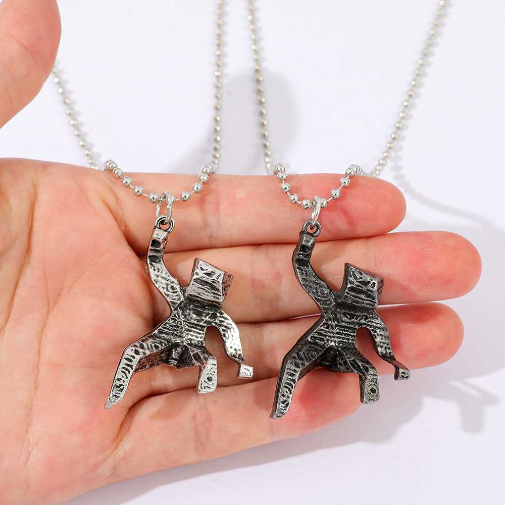3D Xenon Rock Little Man Proje - مراجعة Men Accessories Necklace وسعره
