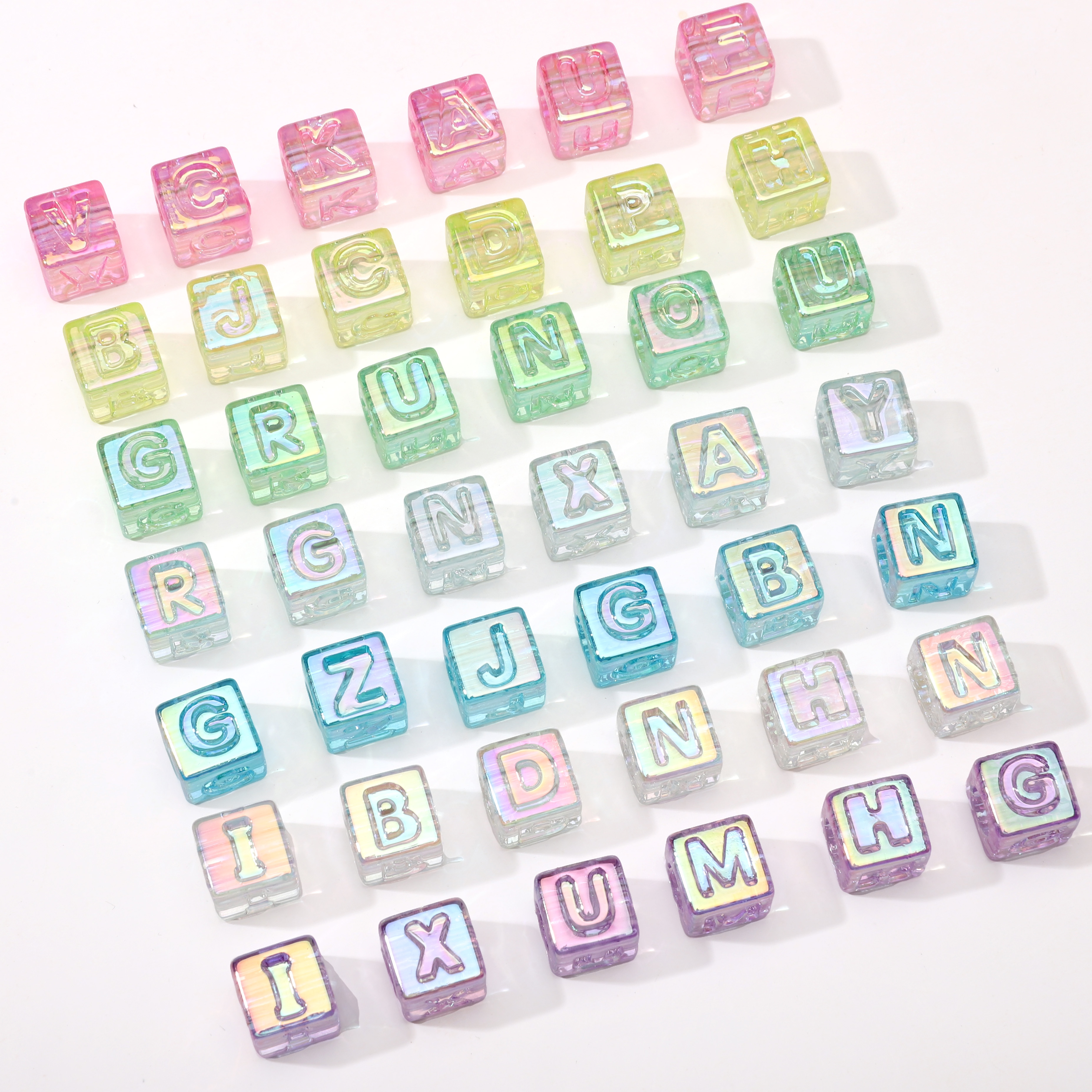 10Pcs beading Colorful Clear L - مراجعة Bead Bracelet Men وسعره