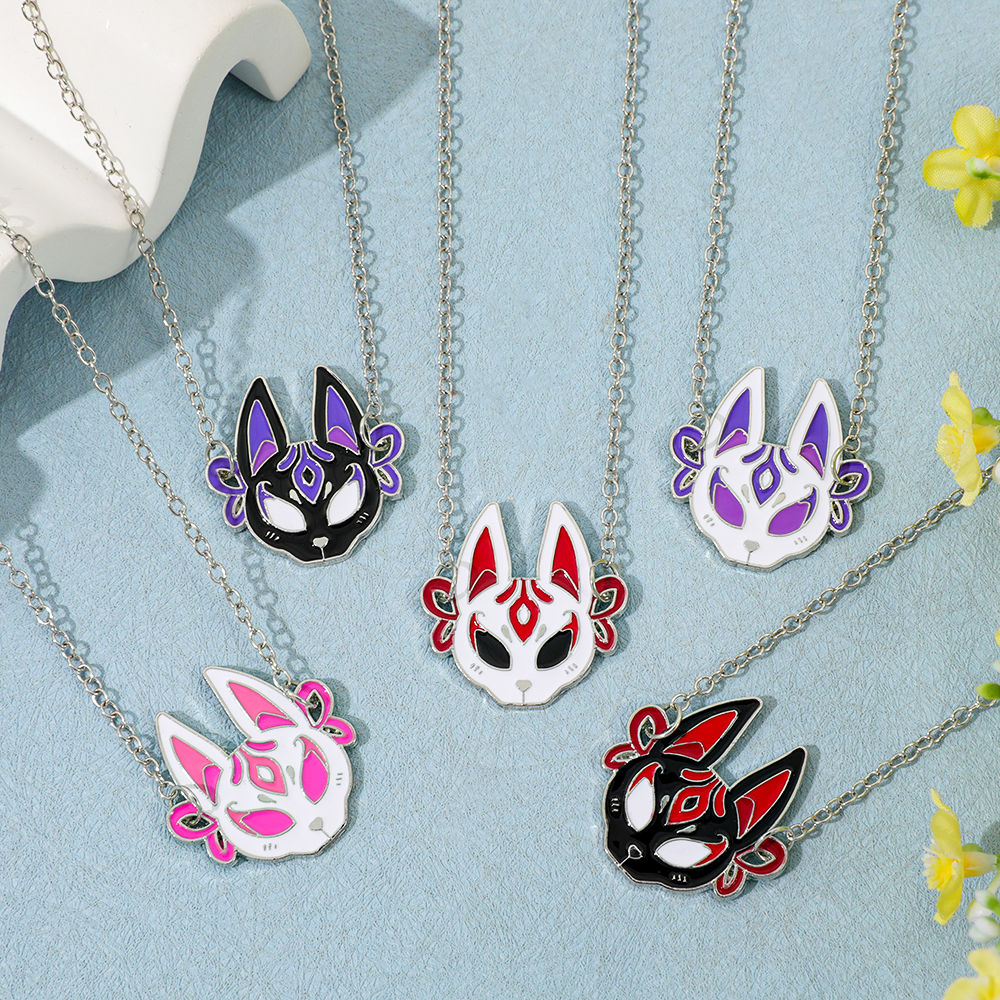 Fashion Anime Fox Mask Metal E - مراجعة Men Accessories Necklace وسعره