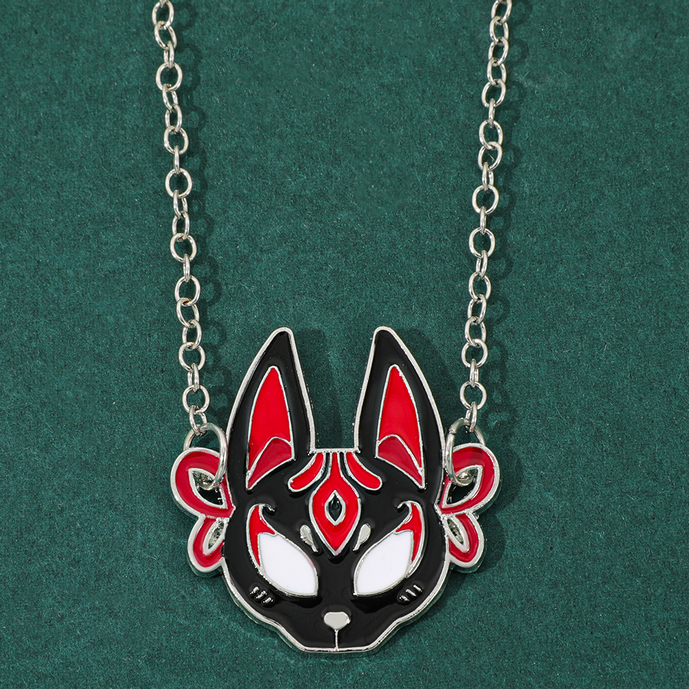 Fashion Anime Fox Mask Metal E - مراجعة Men Accessories Necklace وسعره