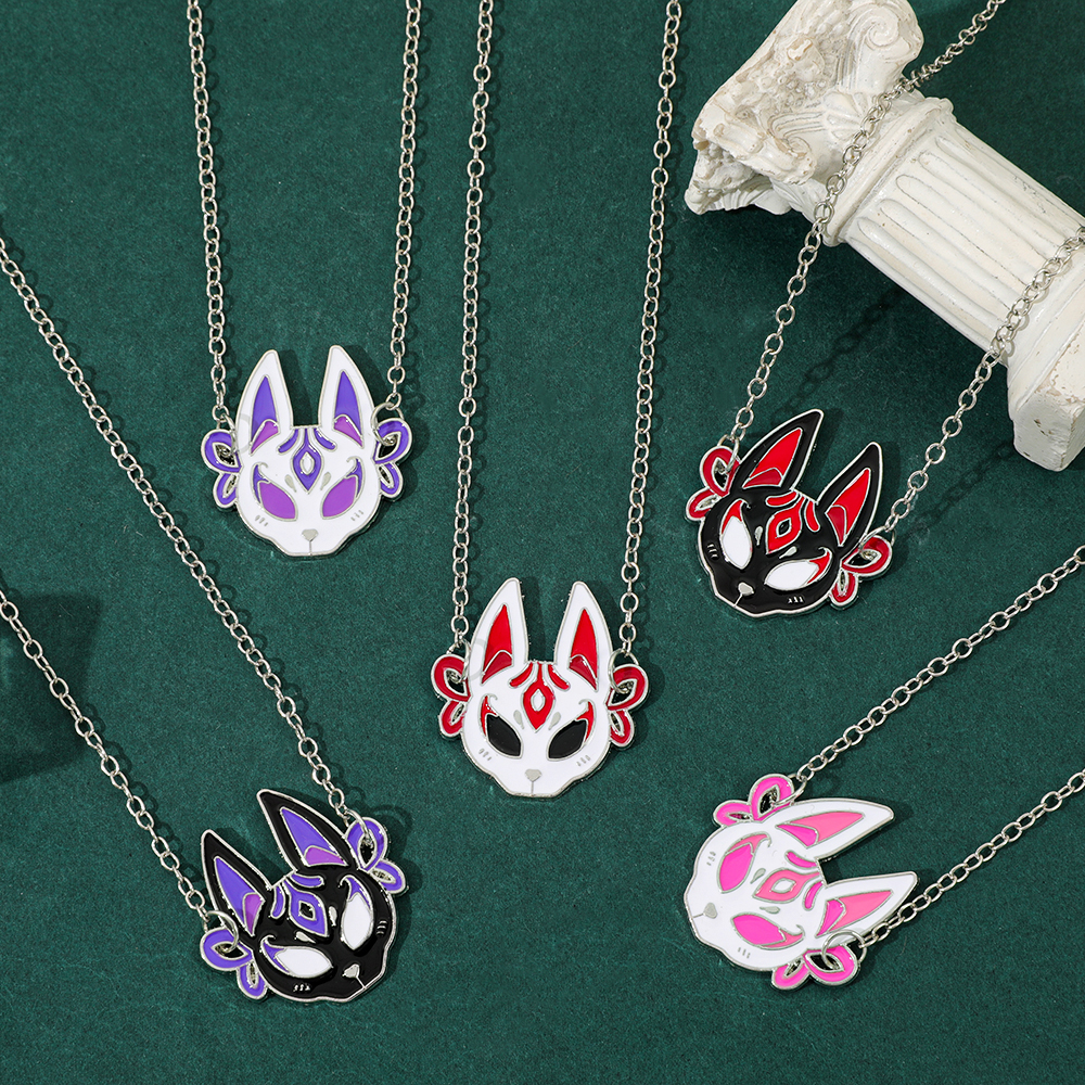 Fashion Anime Fox Mask Metal E - مراجعة Men Accessories Necklace وسعره