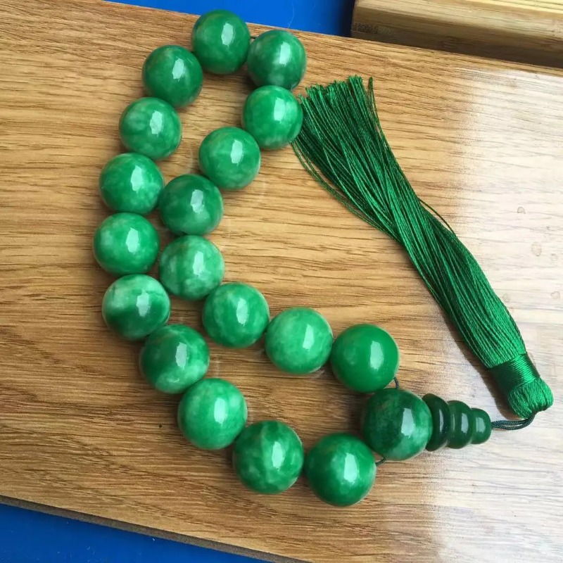 Natural  Green Jade Bracelets  - مراجعة Bead Bracelet Men وسعره