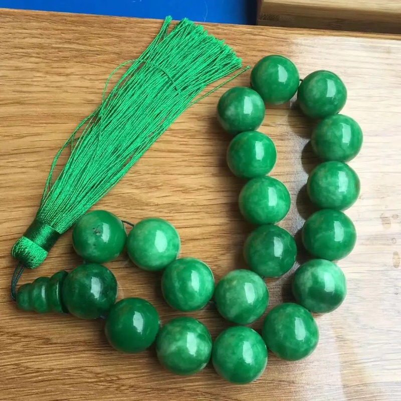 Natural  Green Jade Bracelets  - مراجعة Bead Bracelet Men وسعره