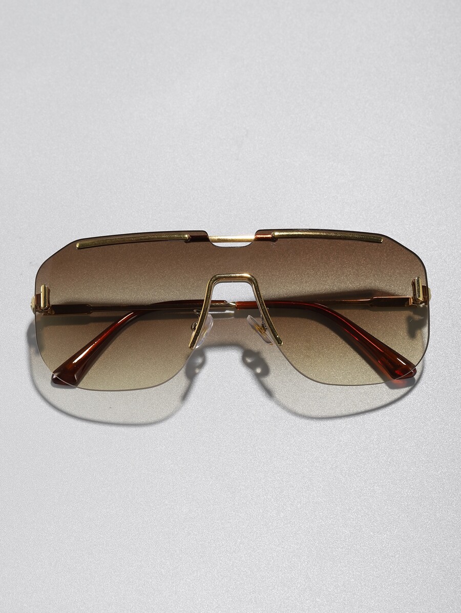 Oversized Men's Frameless Meta - مراجعة Men Accessories Look وسعره