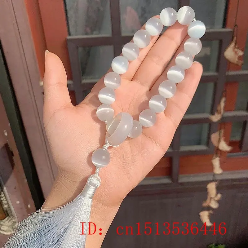 Cat 's-eye Stone 12mm Beads Lo - مراجعة Bead Bracelet Men وسعره