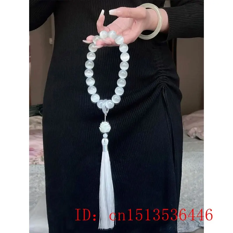 Cat 's-eye Stone 12mm Beads Lo - مراجعة Bead Bracelet Men وسعره