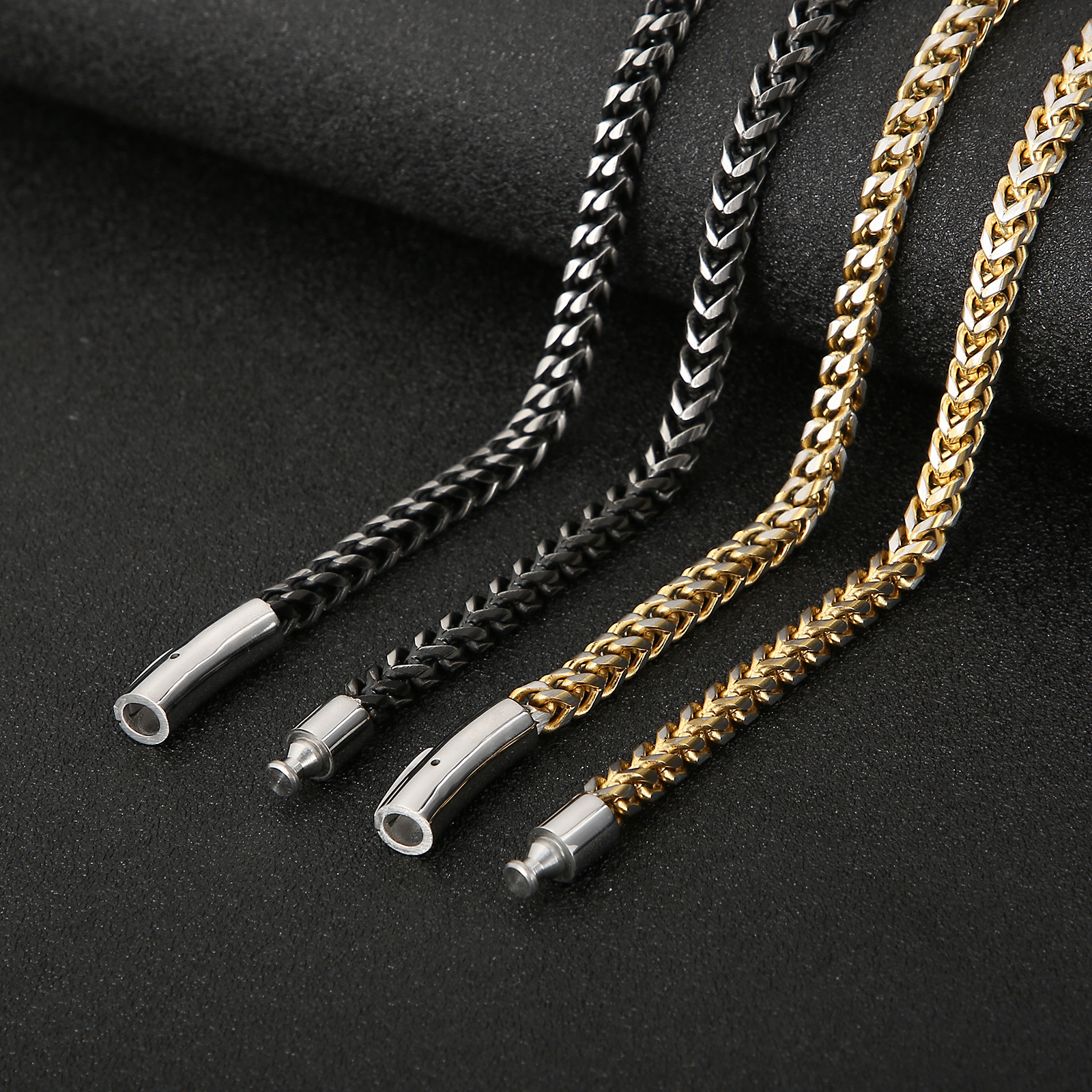 4mm Width Stainless Steel 68cm - مراجعة Men Accessories Singapore وسعره