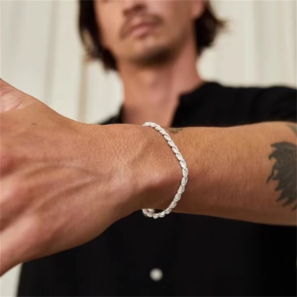 1pc Simple Silver Color Stainl - مراجعة Men Accessories Singapore وسعره