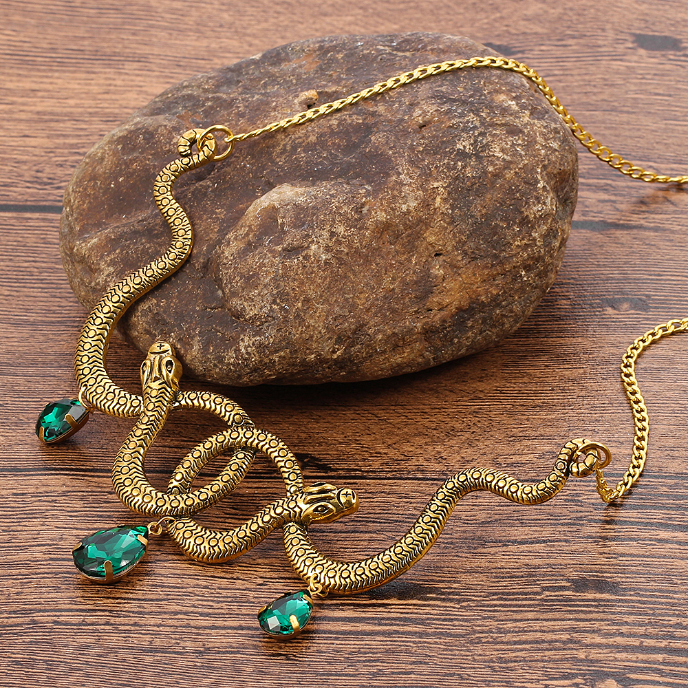 Vintage Snake Personality Neck - مراجعة Men Accessories Necklace وسعره