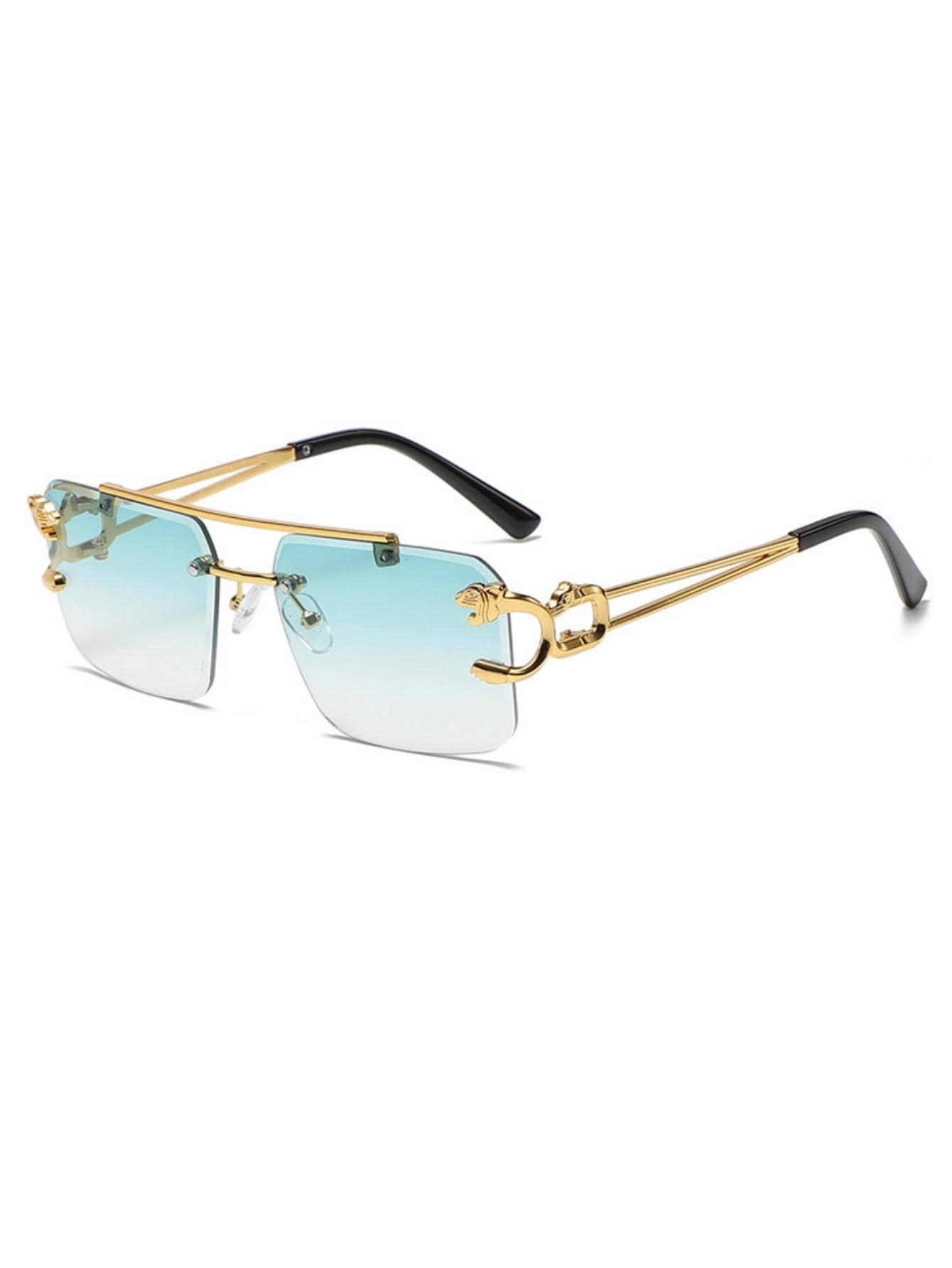 1pair Men Rimless Fashion Glas - مراجعة Men Accessories Look وسعره