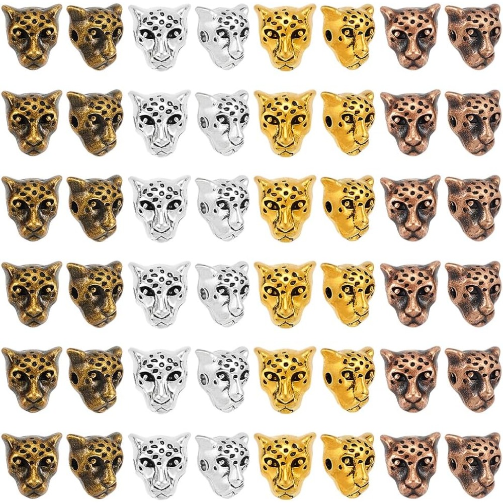 4 Colors Leopard Head Beads 10 - مراجعة Bead Bracelet Men وسعره
