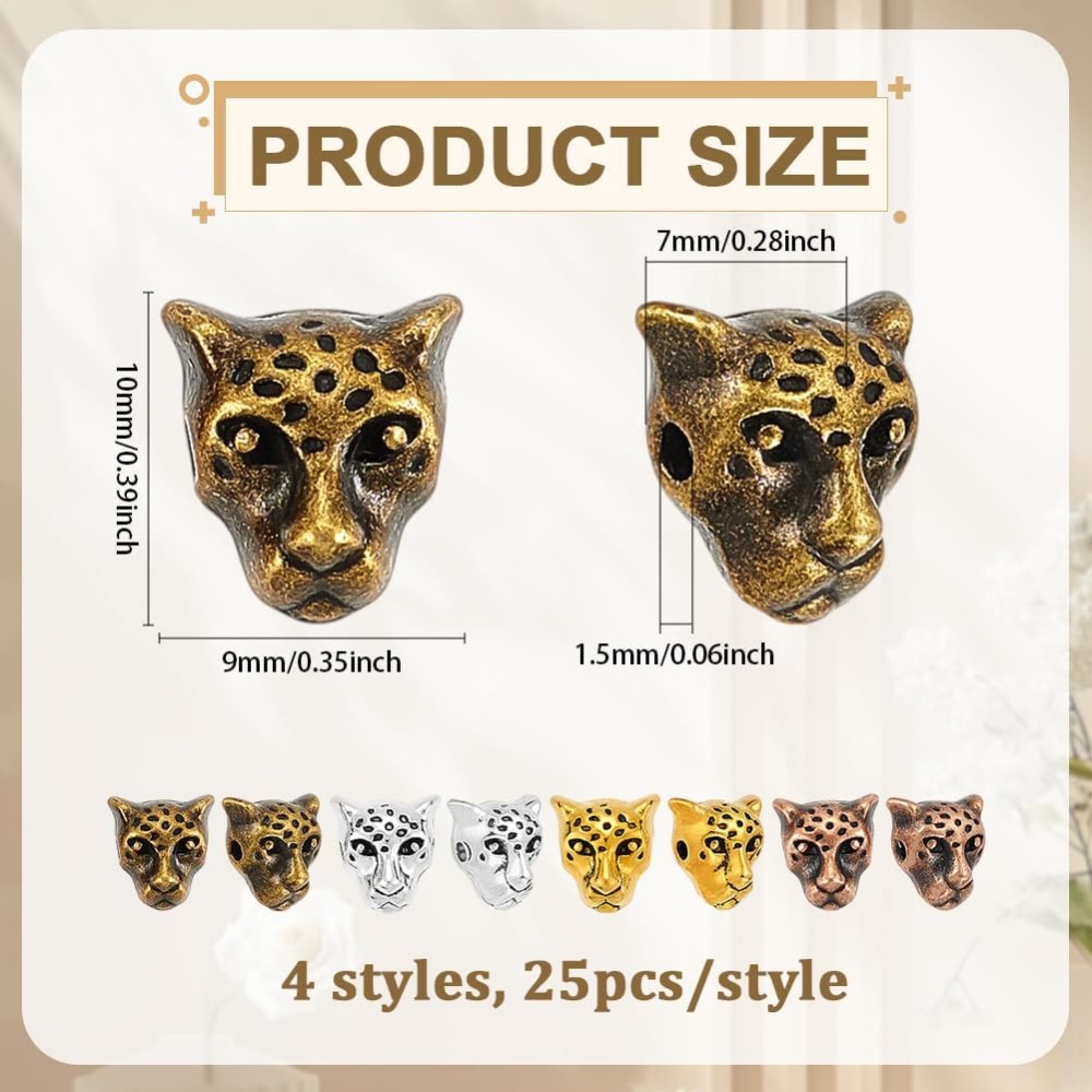 4 Colors Leopard Head Beads 10 - مراجعة Bead Bracelet Men وسعره