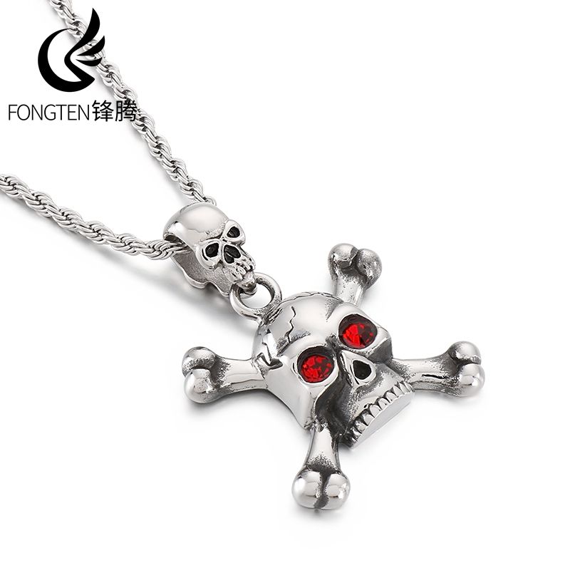 Fongten Stainless Steel Red Ey - مراجعة Men Accessories Singapore وسعره