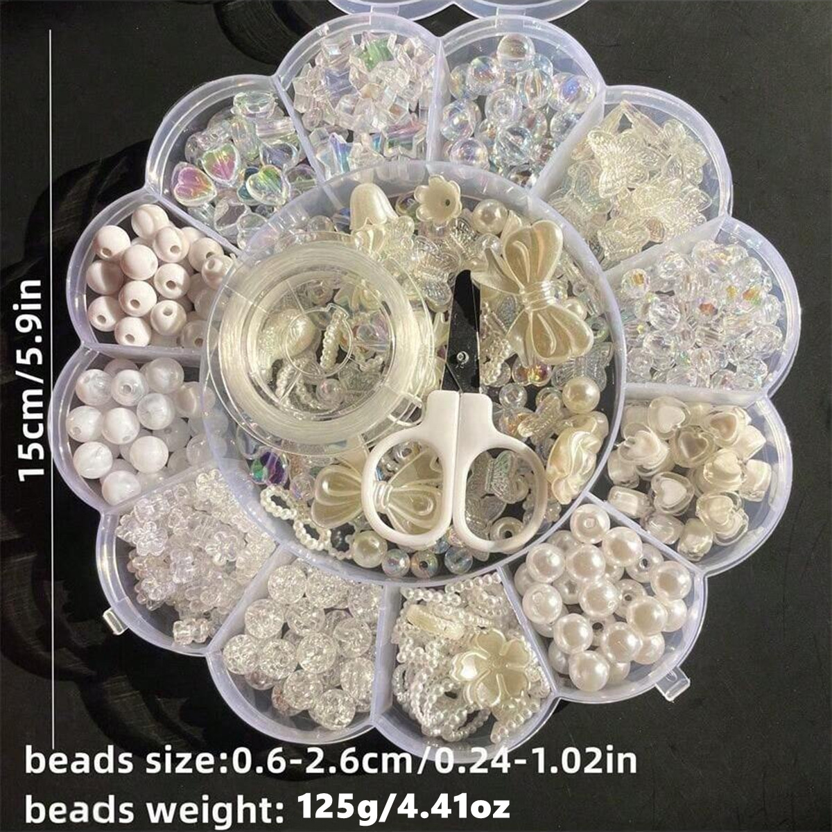2Set/1Set 13 Grids Acrylic Flo - مراجعة Bead Bracelet Men وسعره