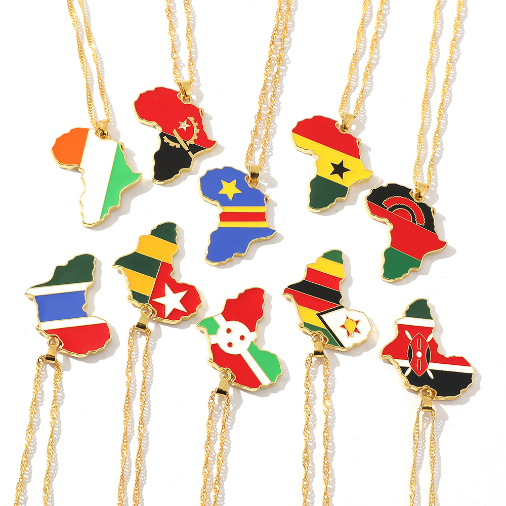 Trendy Creative World Maps Nec - مراجعة Men Accessories Necklace وسعره