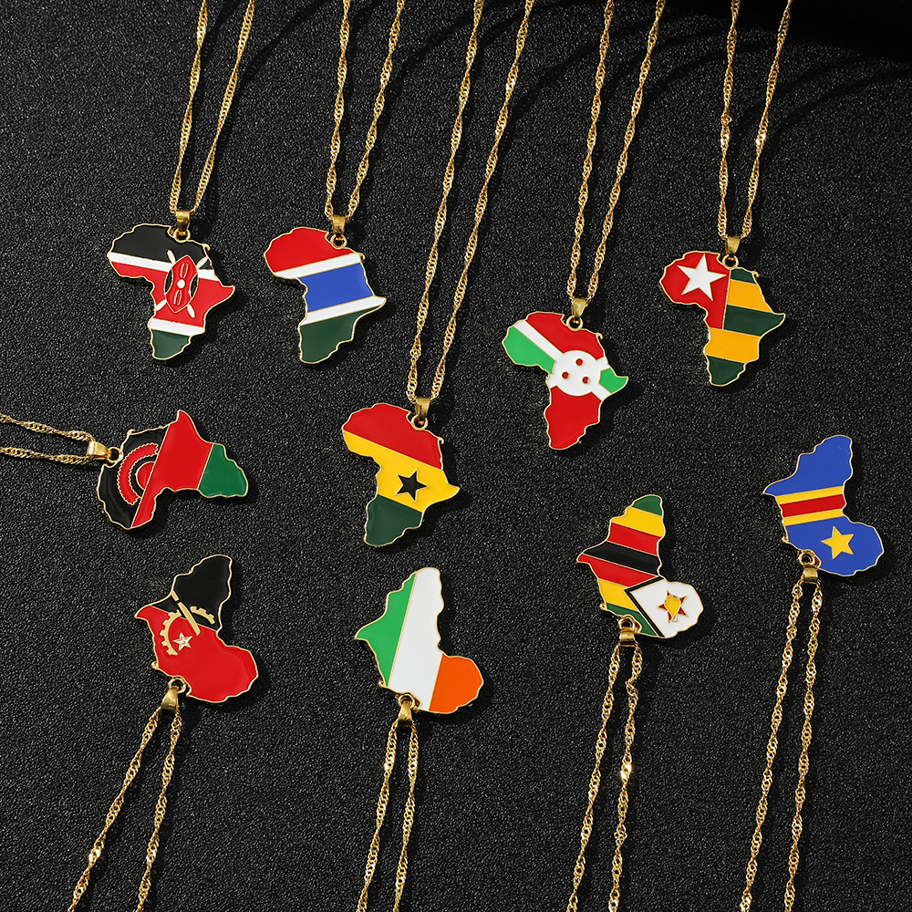 Trendy Creative World Maps Nec - مراجعة Men Accessories Necklace وسعره