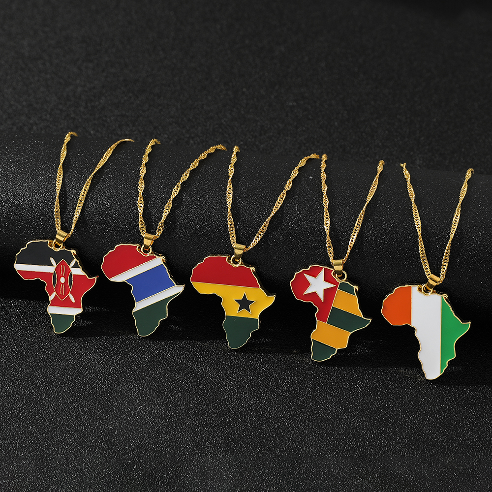 Trendy Creative World Maps Nec - مراجعة Men Accessories Necklace وسعره