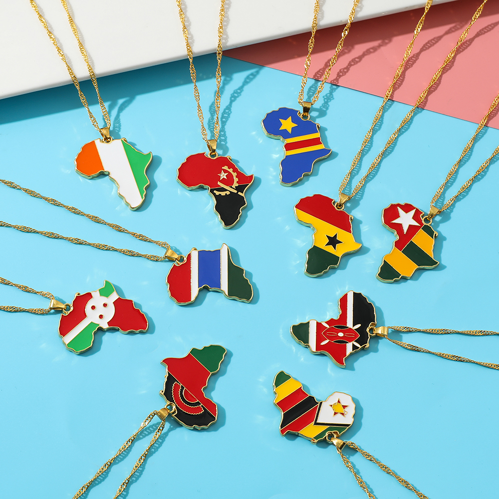 Trendy Creative World Maps Nec - مراجعة Men Accessories Necklace وسعره