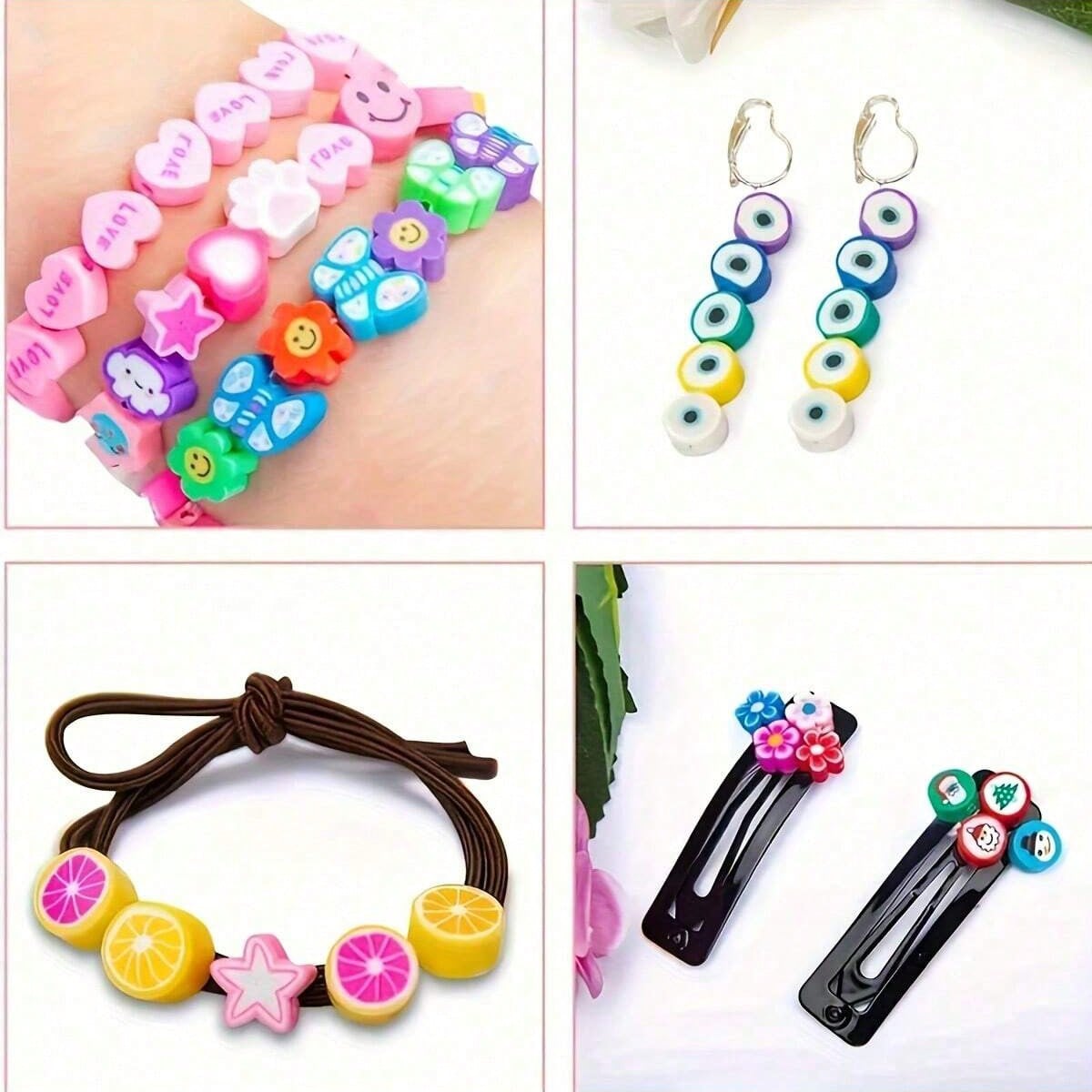 1450/1200/250pcs Polymer Clay  - مراجعة Bead Bracelet Men وسعره