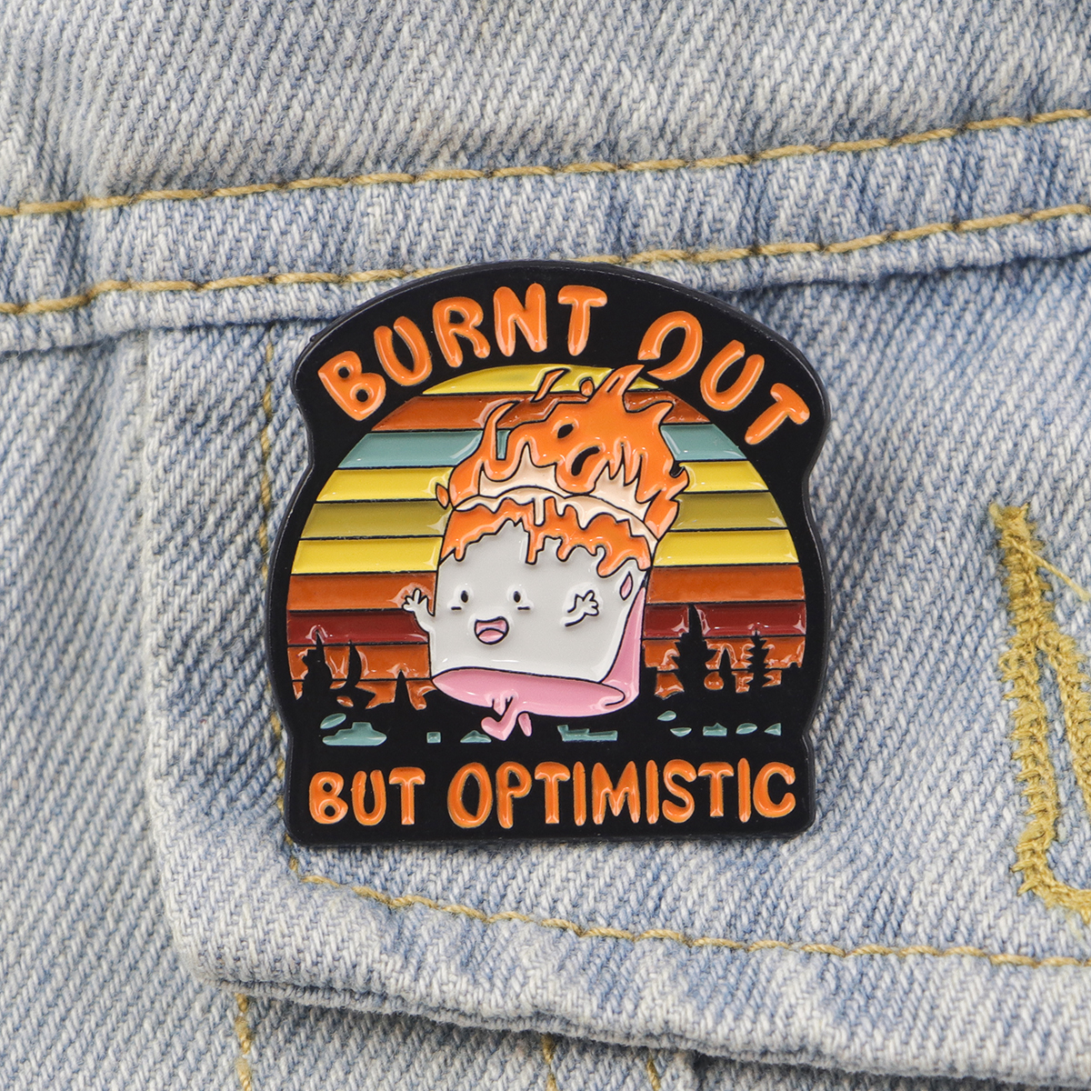 Fire Badges Enamel Pin Brooche - مراجعة Men Accessories Fashion وسعره