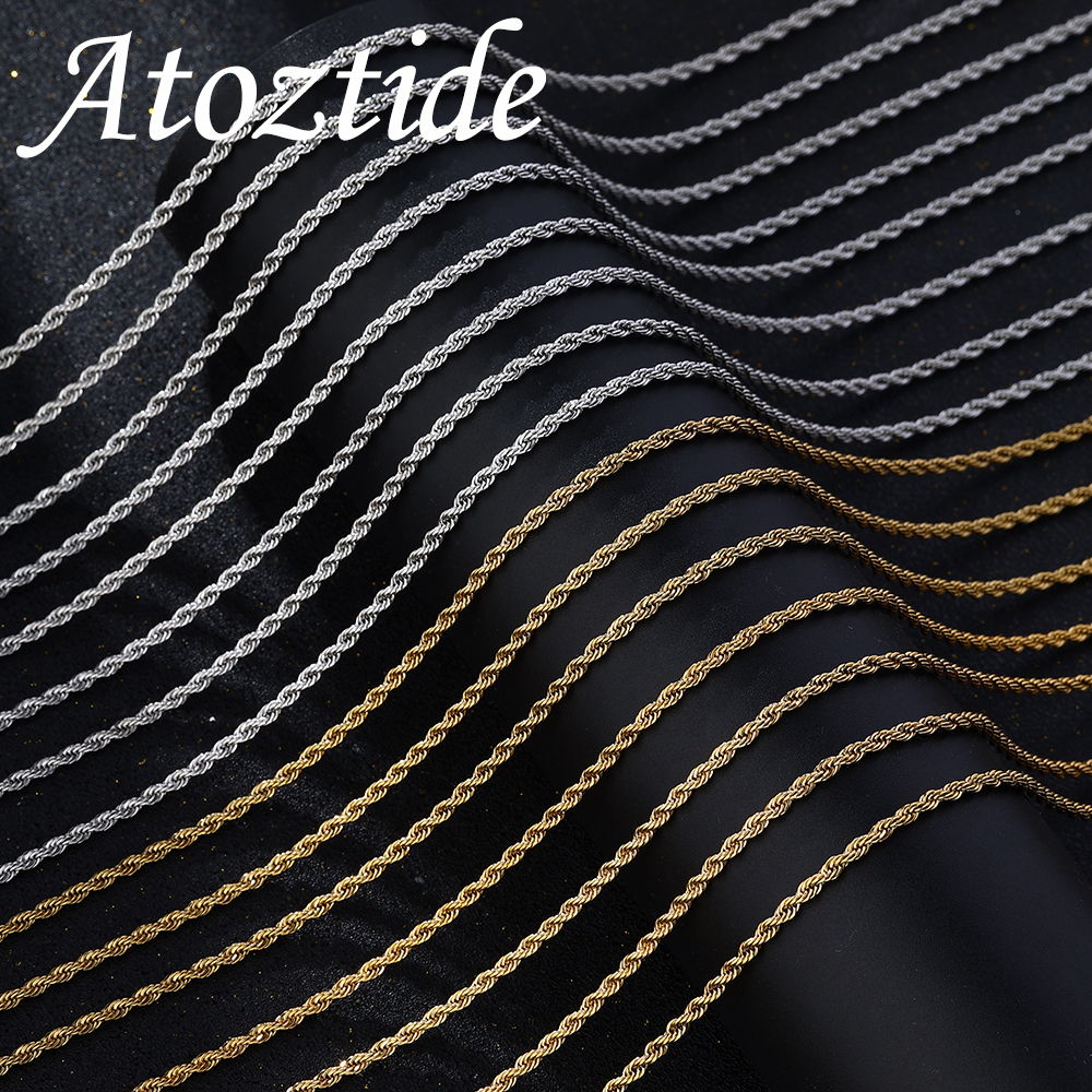 Atoztide Twisted Rope Chain Ne - مراجعة Men Accessories Singapore وسعره