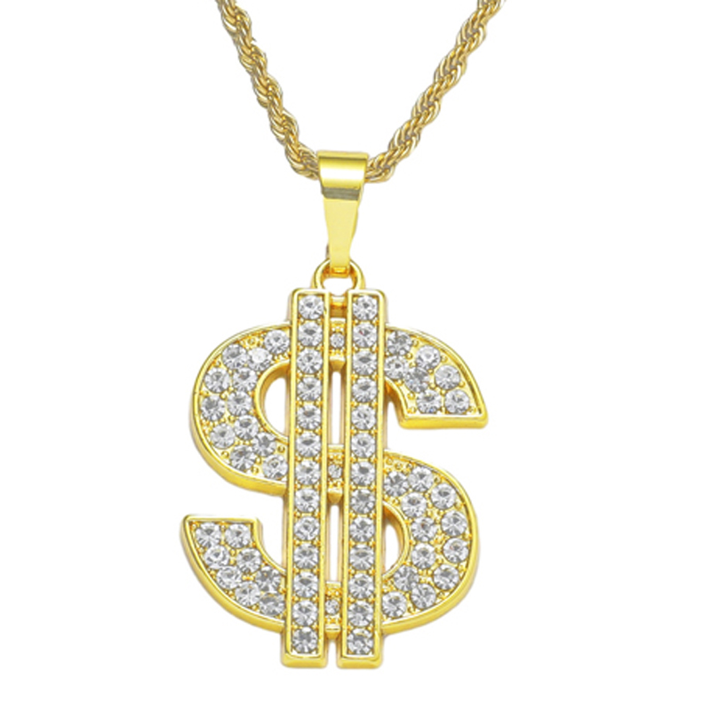 Dollar Sign Necklace 80s 90s C - مراجعة Men Accessories Singapore وسعره