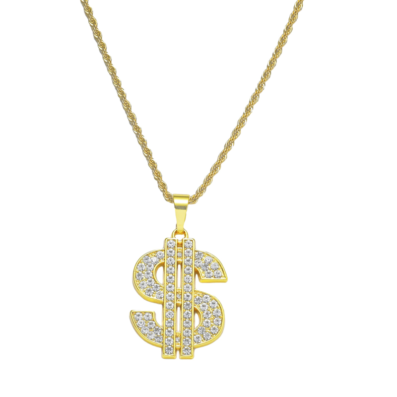 Dollar Sign Necklace 80s 90s C - مراجعة Men Accessories Singapore وسعره
