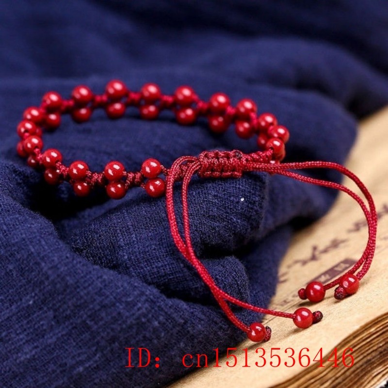 Customized Natural Red Cinnaba - مراجعة Bead Bracelet Men وسعره