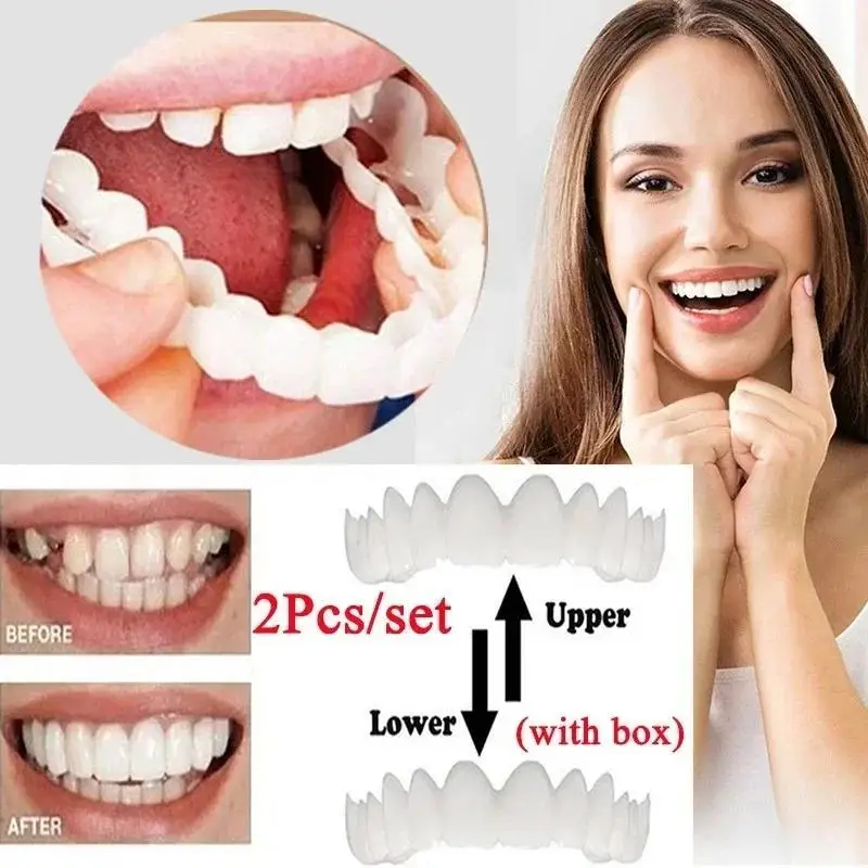Adult Silicone Cosmetic Dentur - مراجعة Men Accessories Look وسعره