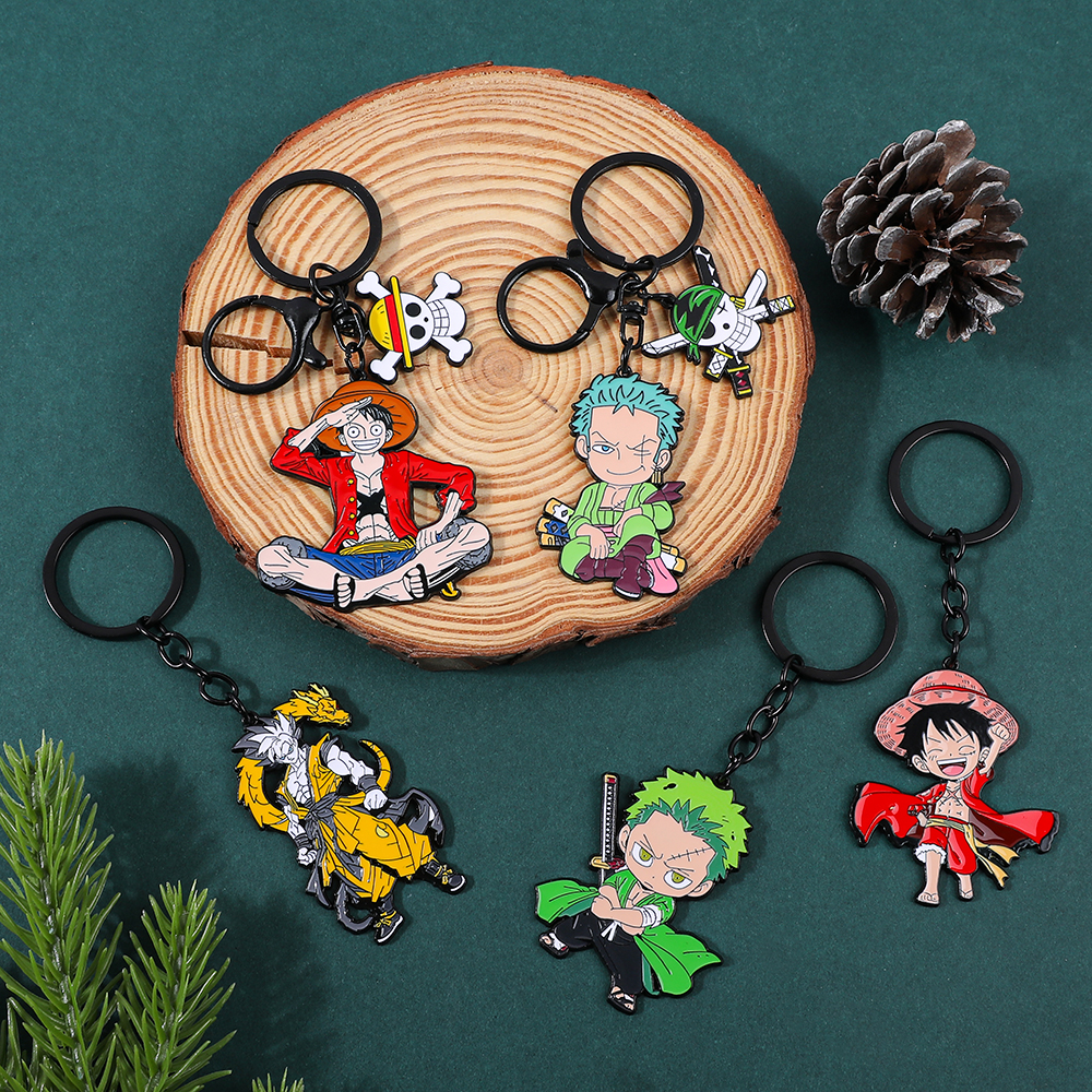 One Piece Anime Keychain Featu - مراجعة Men Accessories Ring وسعره