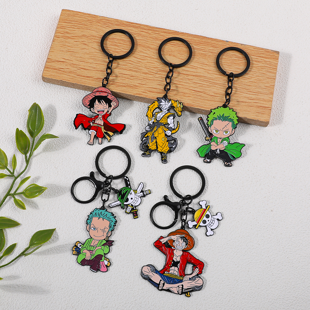 One Piece Anime Keychain Featu - مراجعة Men Accessories Ring وسعره