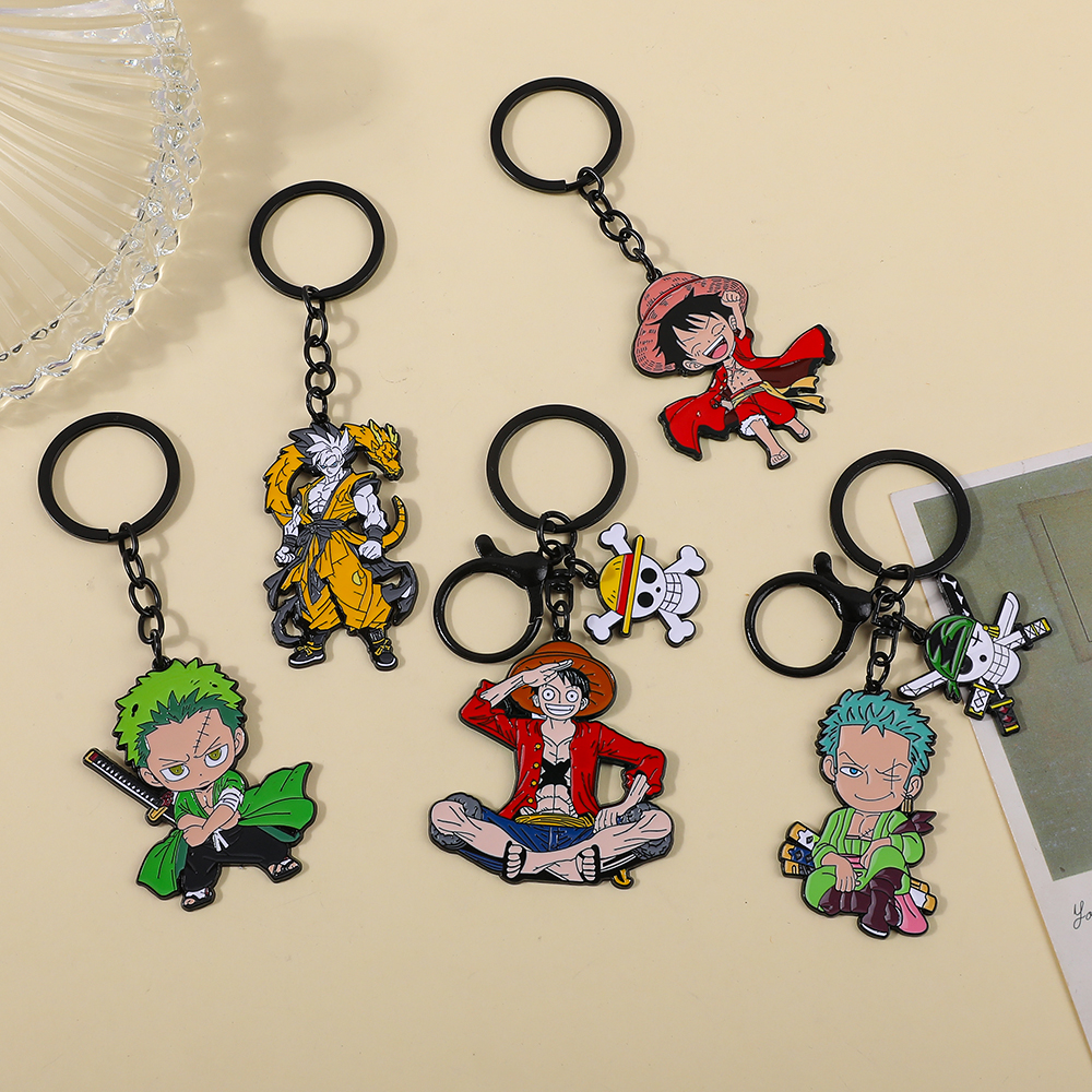 One Piece Anime Keychain Featu - مراجعة Men Accessories Ring وسعره