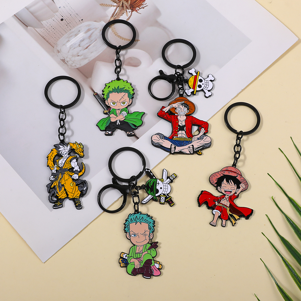 One Piece Anime Keychain Featu - مراجعة Men Accessories Ring وسعره