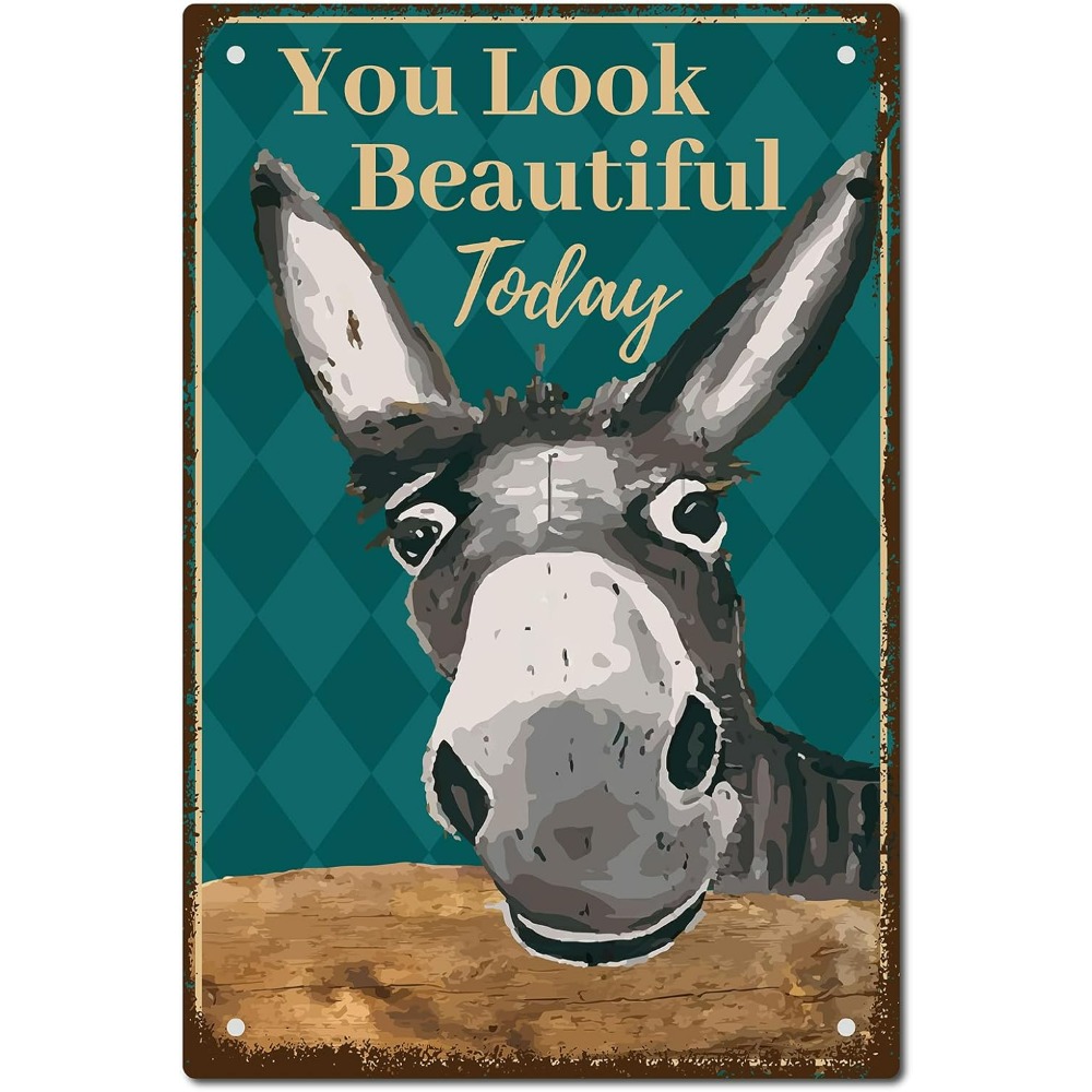 Donkey Vintage Tin Signs You L - مراجعة Men Accessories Look وسعره