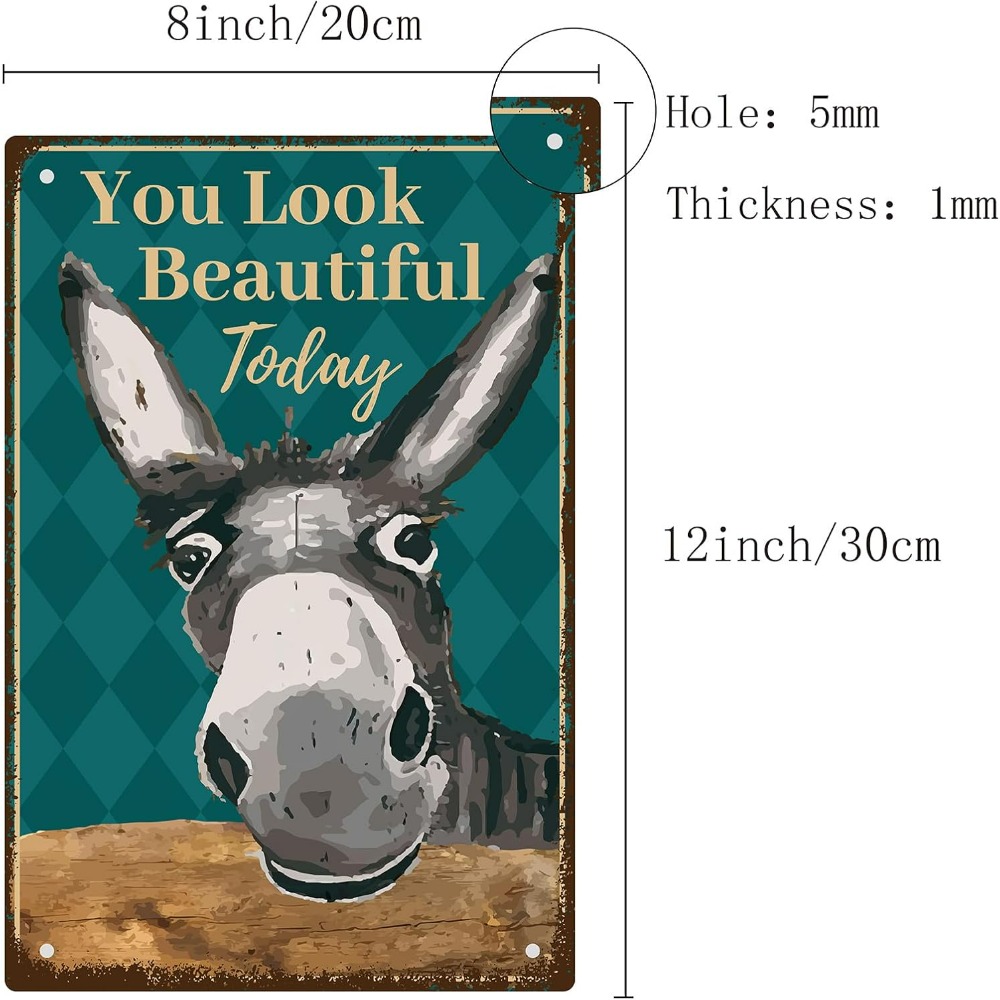 Donkey Vintage Tin Signs You L - مراجعة Men Accessories Look وسعره
