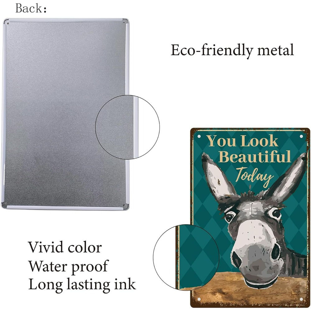 Donkey Vintage Tin Signs You L - مراجعة Men Accessories Look وسعره