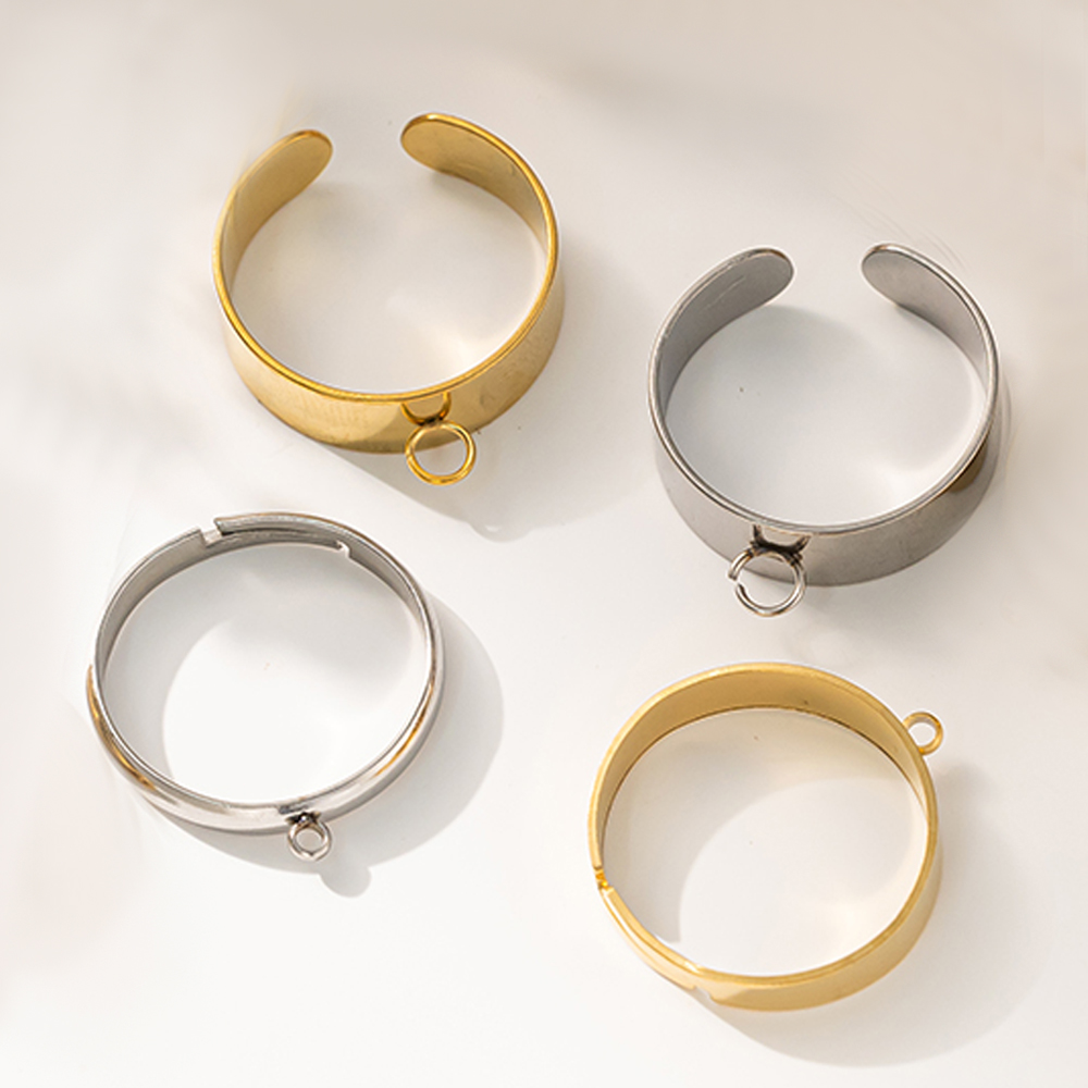 5pcs/Lot Stainless Steel Gold  - مراجعة Men Accessories Ring وسعره