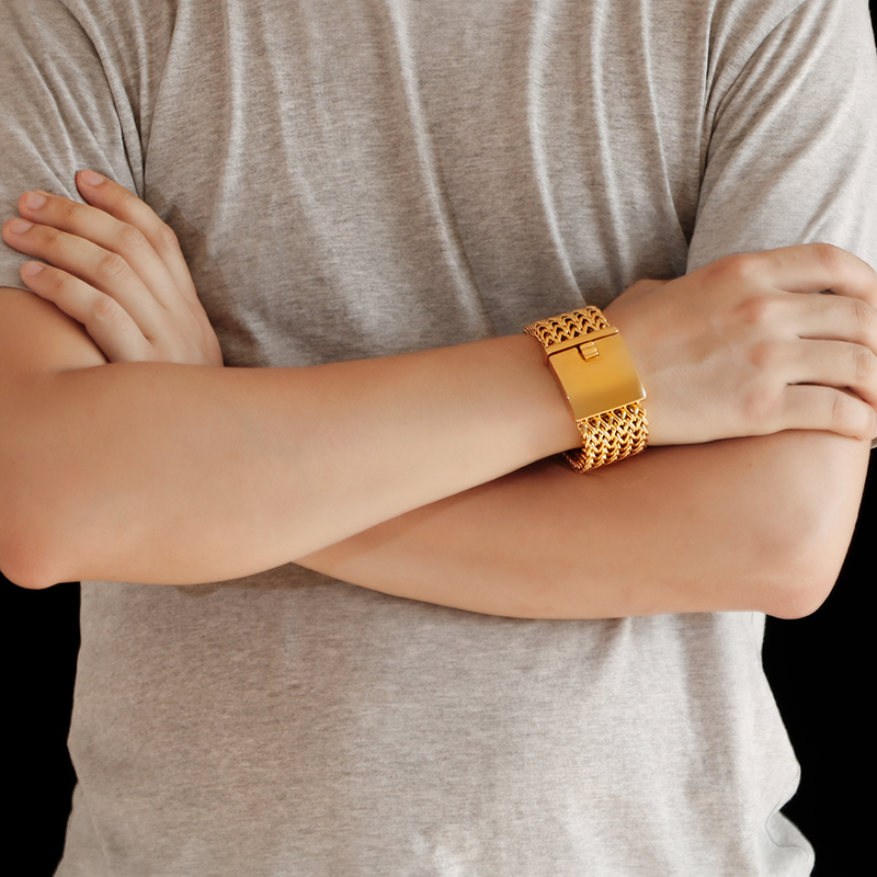 KALEN New Stainless Steel Link - مراجعة Men'S Accessories Dubai وسعره
