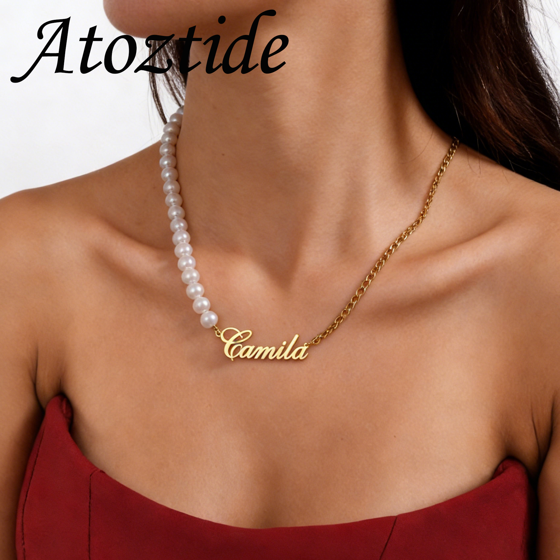 Atoztide Custom Name Necklace  - مراجعة Bead Bracelet Men وسعره