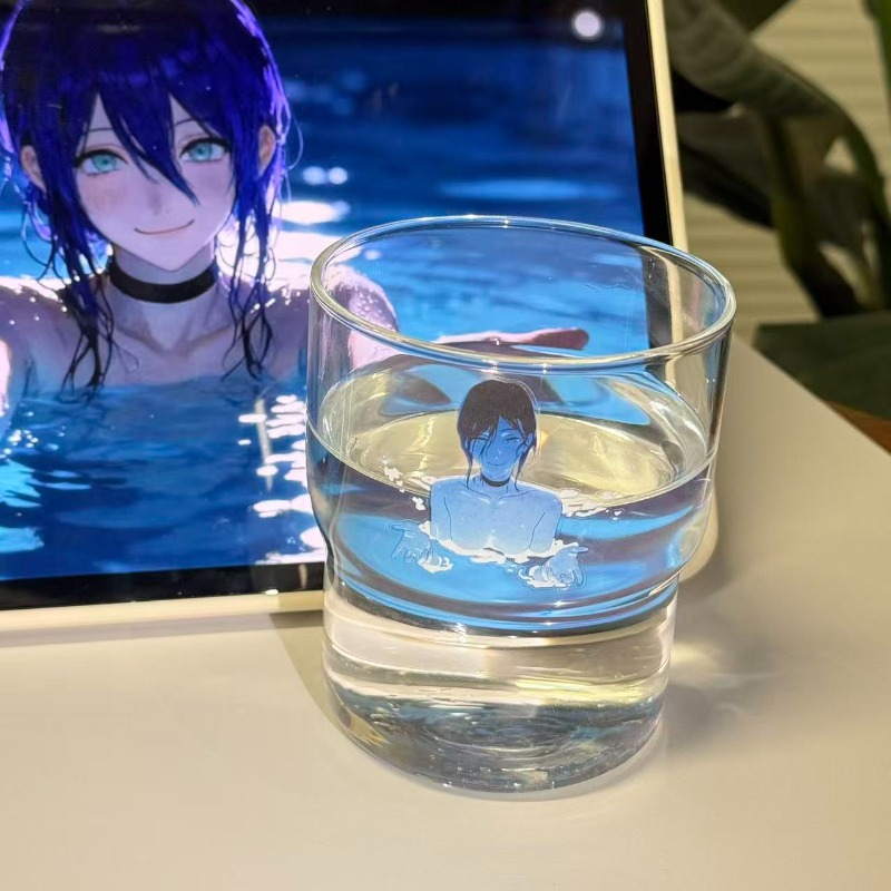 Reze Glass Cup Chainsaw Man Cu - مراجعة Men Accessories Look وسعره