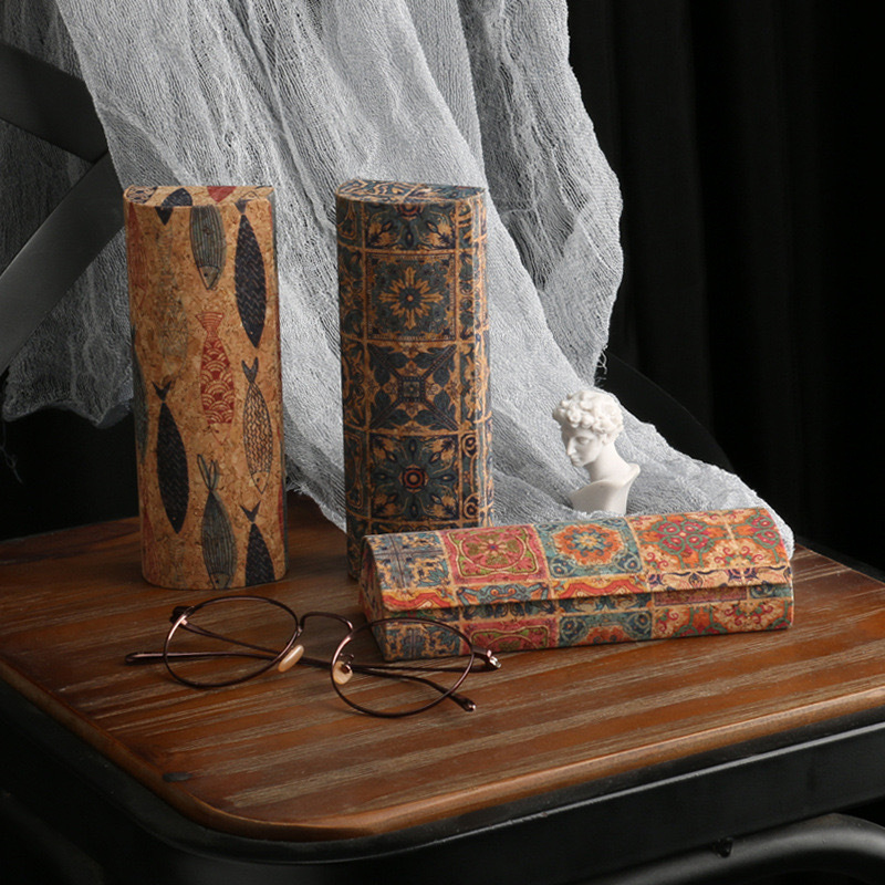 **Natural Cork Glasses Case Ha - مراجعة Men Accessories Look وسعره