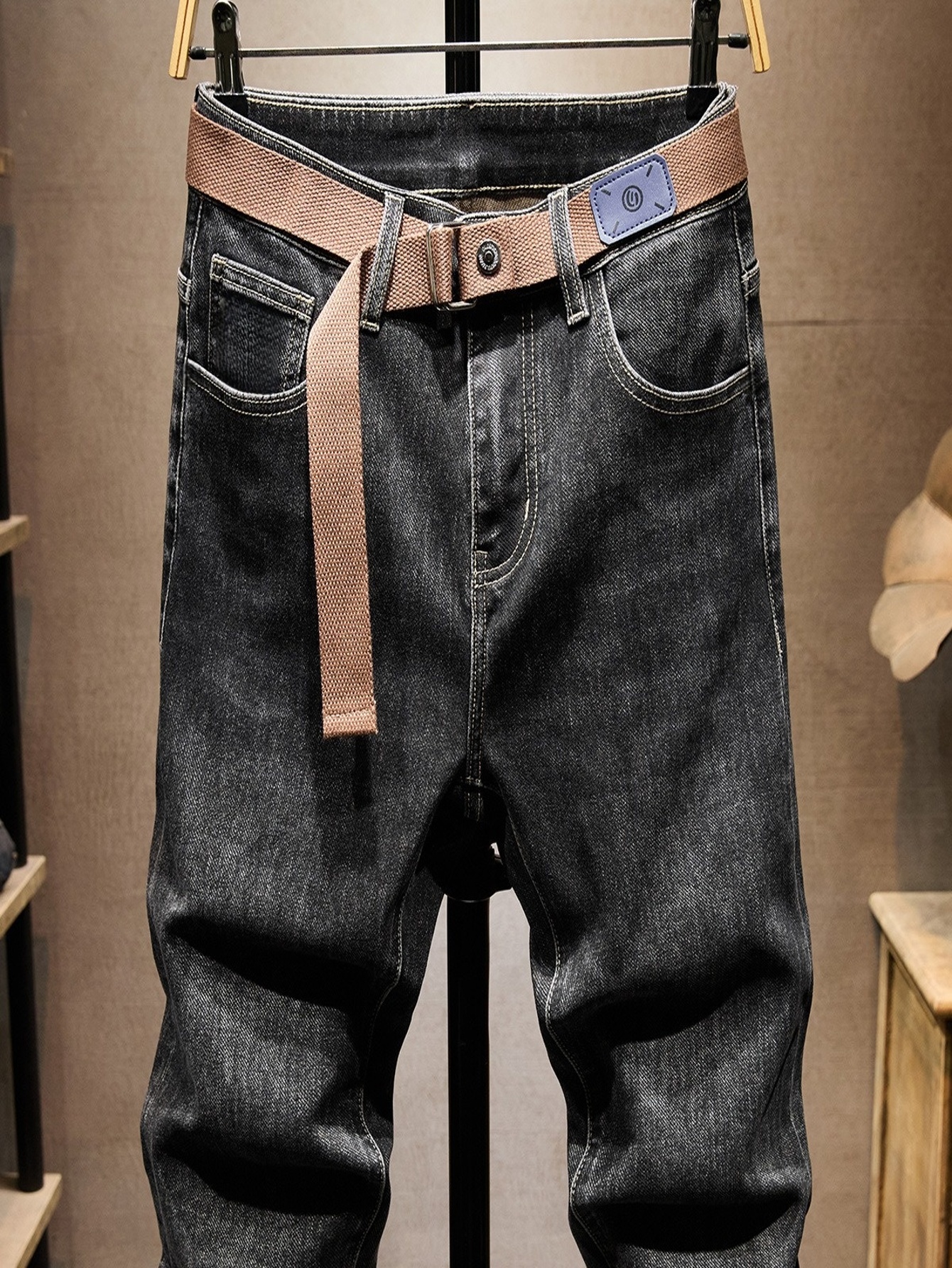 Harajuku Jeans Black Slim For  - مراجعة Men'S Minimalist Accessories وسعره