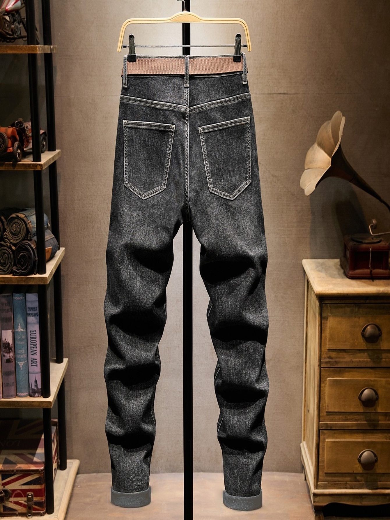 Harajuku Jeans Black Slim For  - مراجعة Men'S Minimalist Accessories وسعره