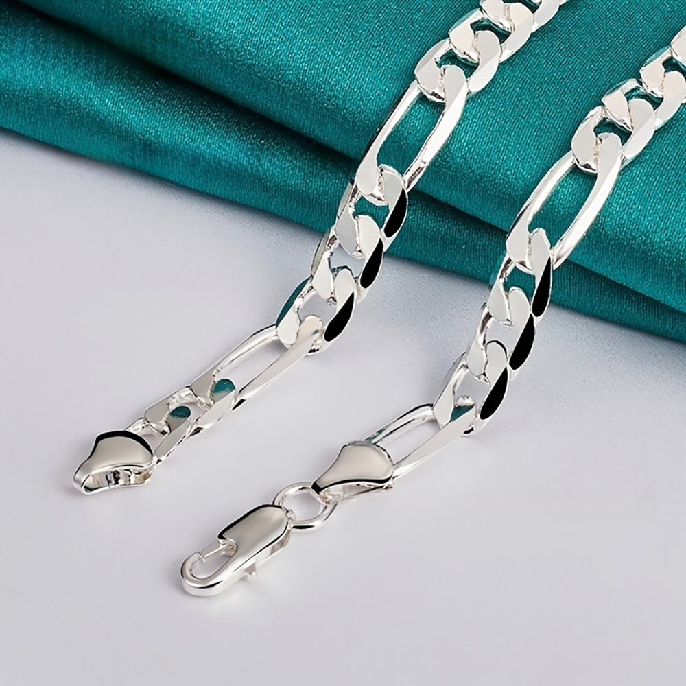 925 Sterling Silver 40-75cm 8m - مراجعة Men Accessories Singapore وسعره