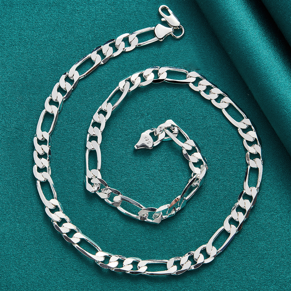 925 Sterling Silver 40-75cm 8m - مراجعة Men Accessories Singapore وسعره