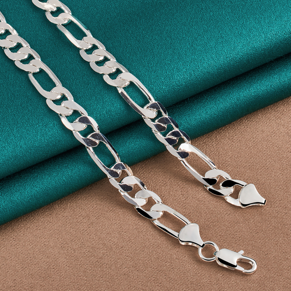 925 Sterling Silver 40-75cm 8m - مراجعة Men Accessories Singapore وسعره